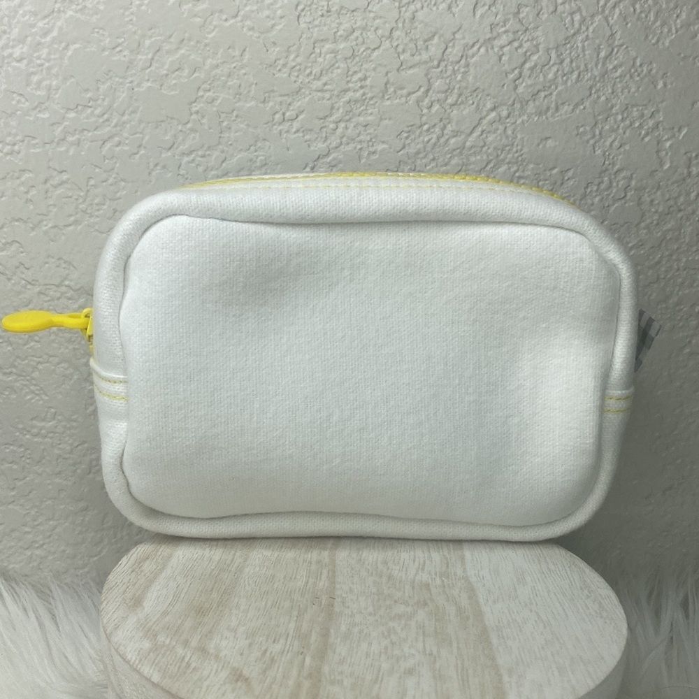 Beekman 1802 Super Soft White Bag + Yellow Detailing NEW